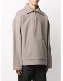 zipped loose-fit sweatshirt