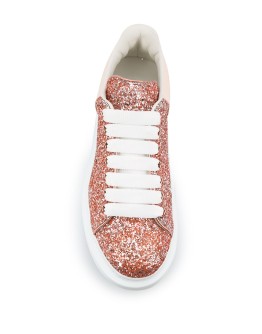 Oversized glitter-embellished sneakers