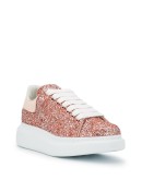 Oversized glitter-embellished sneakers