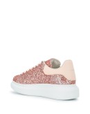 Oversized glitter-embellished sneakers