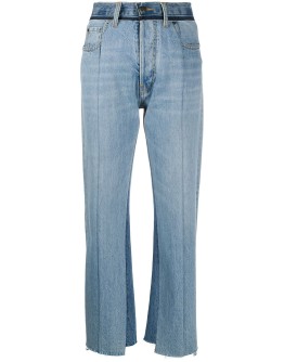 denim patch jeans