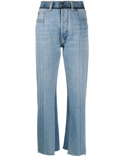 denim patch jeans