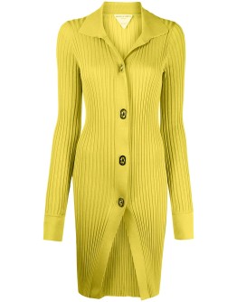 long-sleeve ribbed-knit shirt