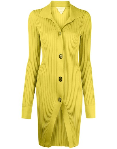 long-sleeve ribbed-knit shirt
