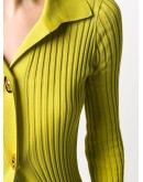 long-sleeve ribbed-knit shirt