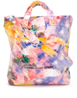 abstract-print tote bag