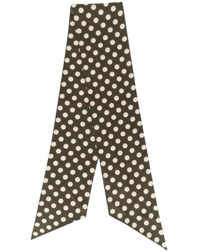 polka dot silk scarf
