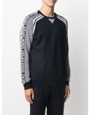logo pattern crew-neck pullover