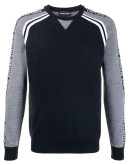 logo pattern crew-neck pullover