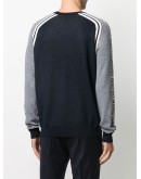 logo pattern crew-neck pullover