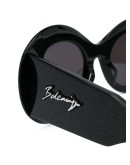 oversized round-frame sunglasses