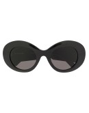 oversized round-frame sunglasses