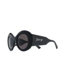 oversized round-frame sunglasses