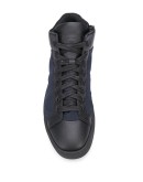 colour-block high-top sneakers