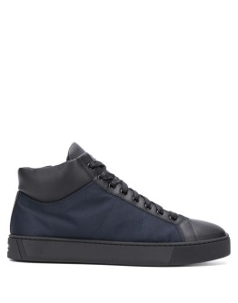 colour-block high-top sneakers