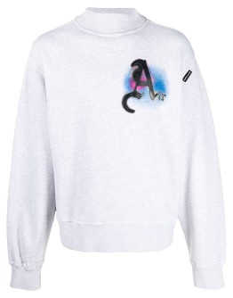 'Air'-patch mock-neck sweatshirt