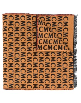 logo print scarf