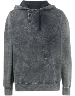 acid-wash cotton hoodie