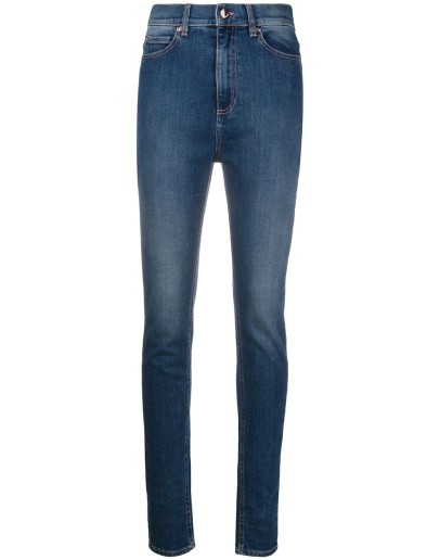 contrast-stitch skinny jeans