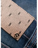 contrast-stitch skinny jeans