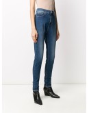 contrast-stitch skinny jeans