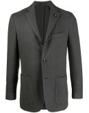 single-breasted fitted blazer