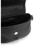 motif buckle shoulder bag