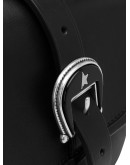 motif buckle shoulder bag