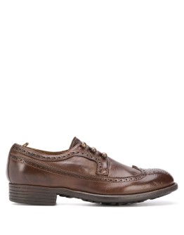 punch-hole lace-up shoes