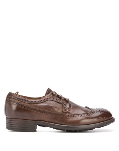 punch-hole lace-up shoes