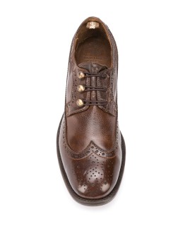 punch-hole lace-up shoes