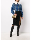 shearling collar denim jacket