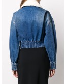 shearling collar denim jacket