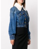 shearling collar denim jacket