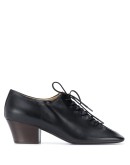 square toe lace-up shoes