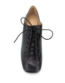 square toe lace-up shoes