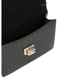 crocodile effect shoulder bag