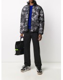camouflage-print puffer jacket