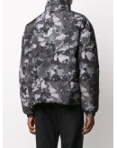 camouflage-print puffer jacket