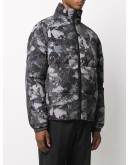 camouflage-print puffer jacket