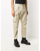 logo print tapered cargo trousers