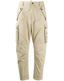 logo print tapered cargo trousers
