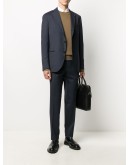 single-breasted fitted suit