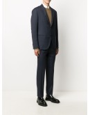 single-breasted fitted suit