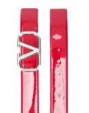 patent leather VLOGO belt