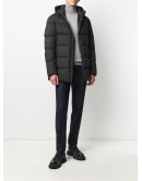 hooded down-feather coat