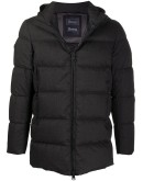 hooded down-feather coat