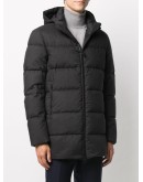 hooded down-feather coat