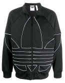 logo outline print jacket