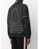 logo outline print jacket